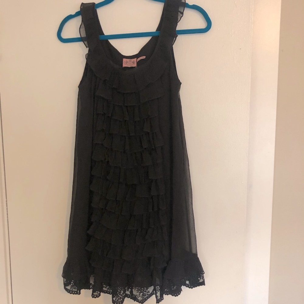 Juice Couture black ruffle dress